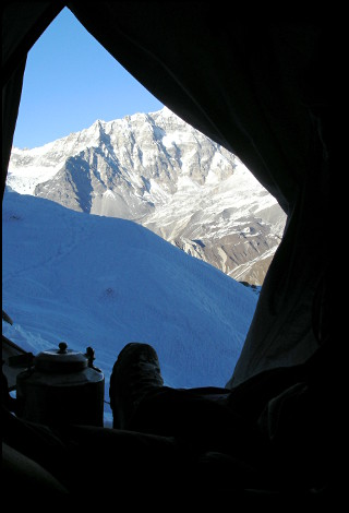 Life in tent